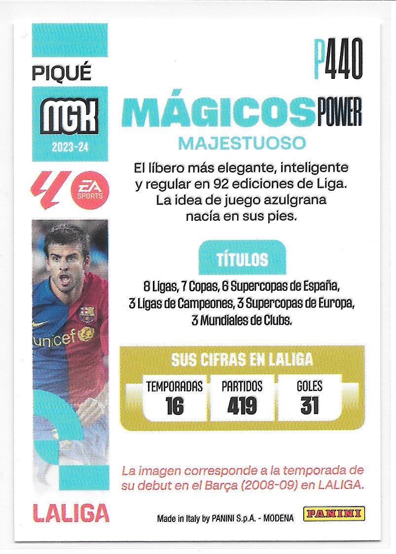 Gerard Piqué (FC Barcelona) Magicos Power Panini MegaCracks La Liga 23-24