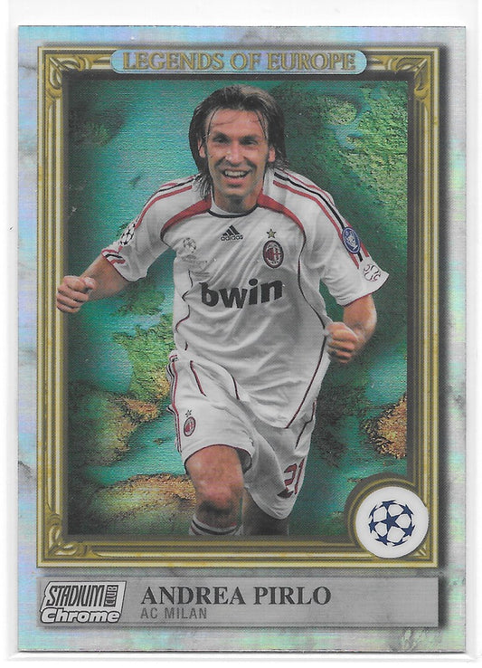 Andrea Pirlo (AC Milan) Legends of Europe Topps Stadium Club Chrome 22-23