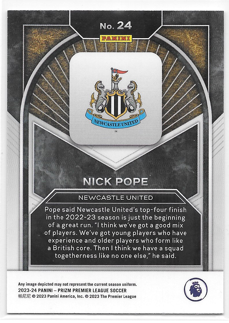 Nick Pope (Newcastle United) Brilliance Panini Prizm Premier League 23-24