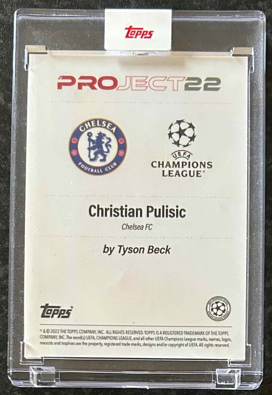 Christian Pulisic (Chelsea FC) x Tyson Beck Topps Project 2022