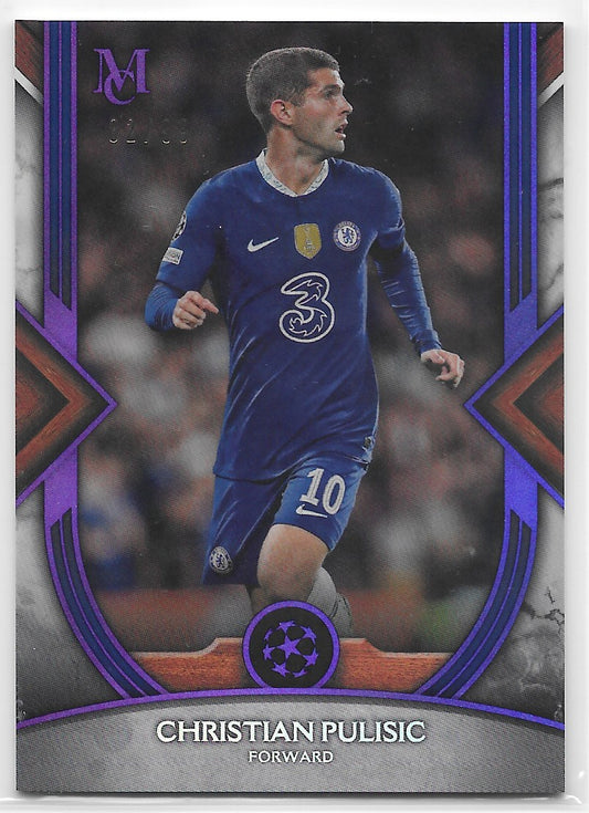 Christian Pulisic (Chelsea FC) Amethyst /99 Topps Museum Collection UEFA Champions League 22-23