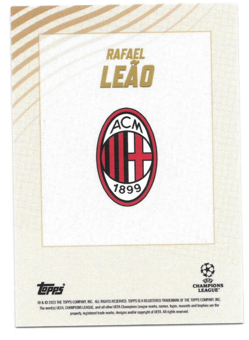 Rafael Leao (AC Milan) Gold Topps Gold x Dan Leydon UEFA 22-23