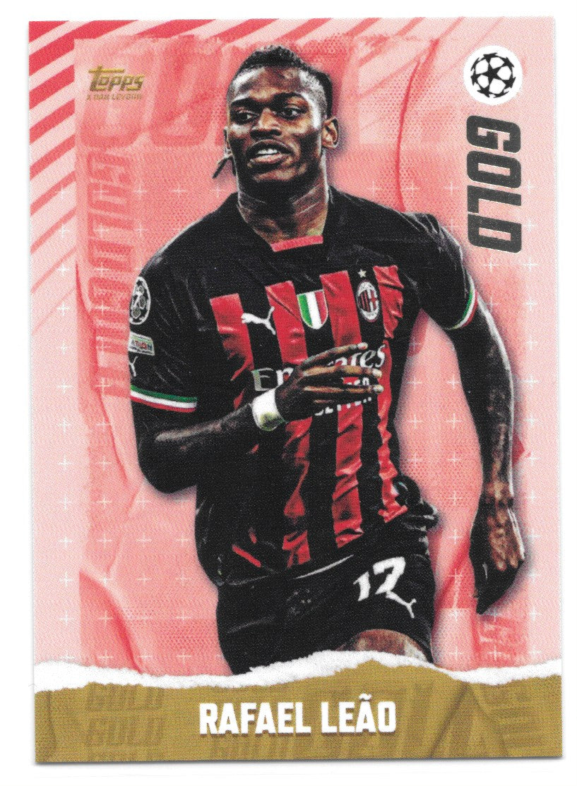 Rafael Leao (AC Milan) Gold Topps Gold x Dan Leydon UEFA 22-23