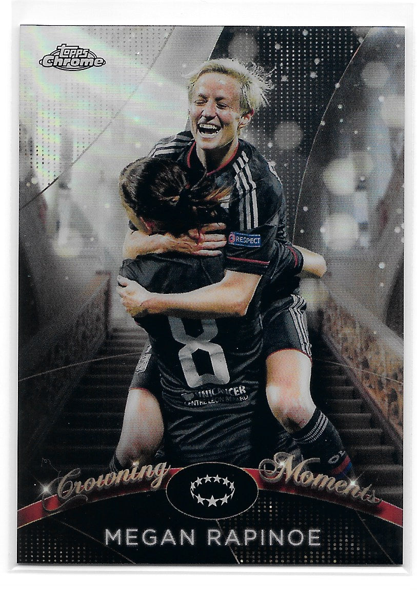 Megan Rapinoe (Olympique Lyonnais) Crowning Moments Topps Chrome UEFA Women’s Champions League 22-23