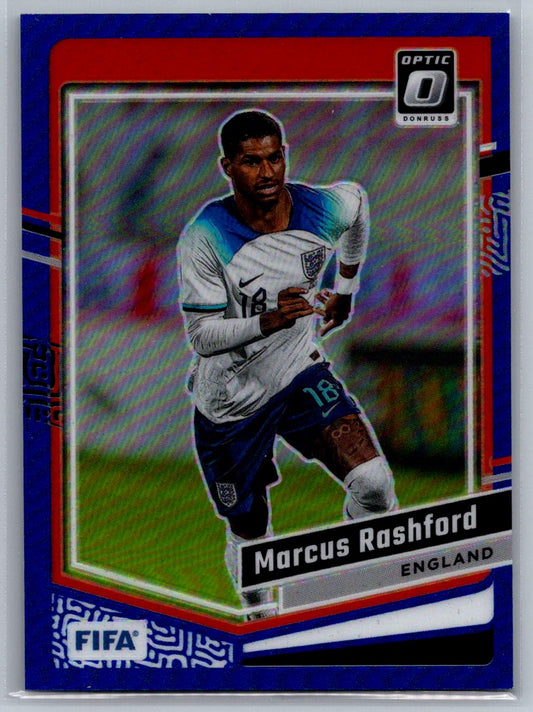 Marcus Rashford (England) Optic Blue /99 Panini Donruss FIFA Soccer 23-24