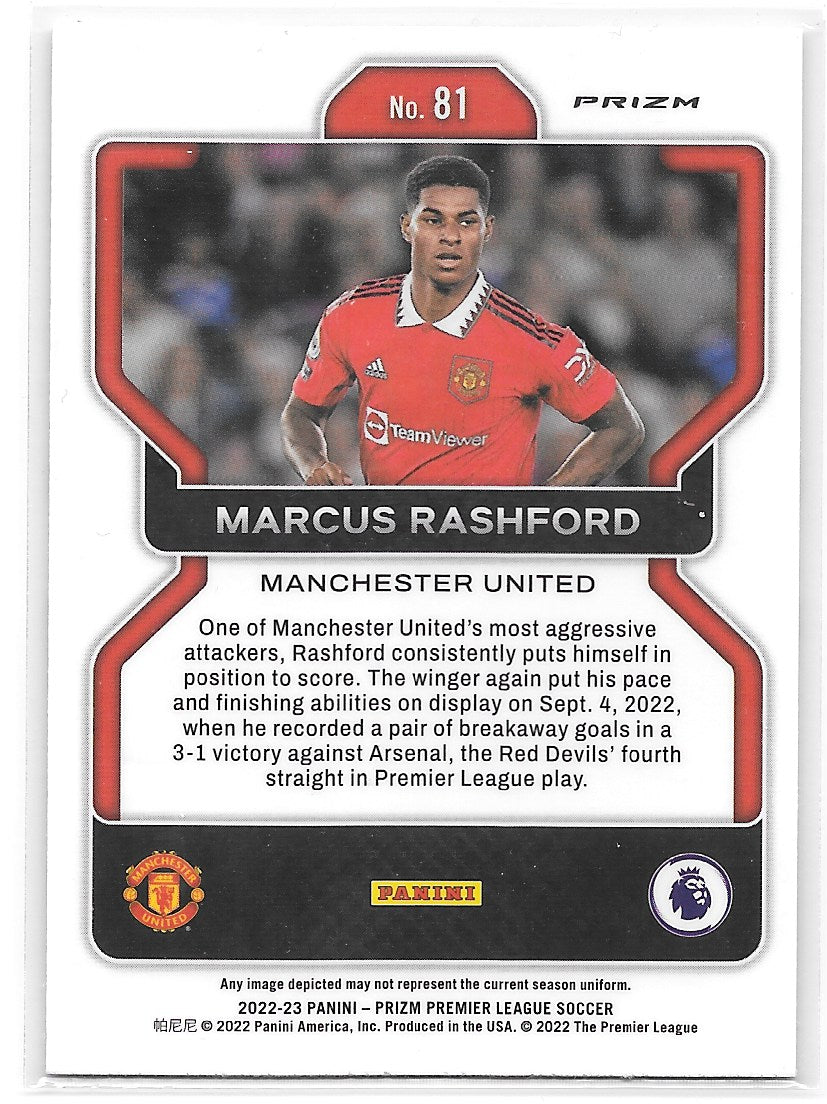 Marcus Rashford (Manchester United) Breakaway Panini Prizm Premier League 22-23