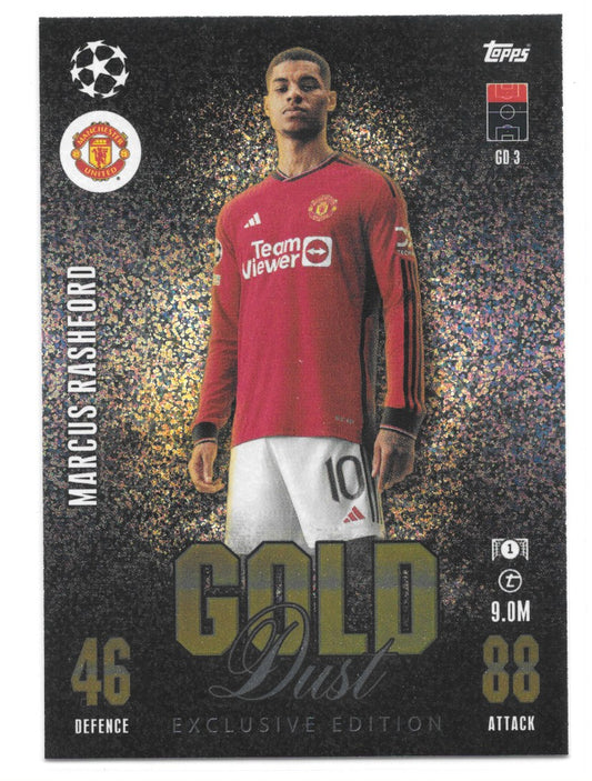 Marcus Rashford (Manchester United) Gold Dust Match Attax 23/24