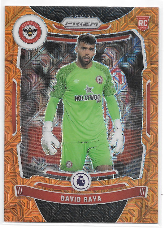 David Raya (Brentford FC) Orange Mojo RC Panini Prizm Premier League 21-22