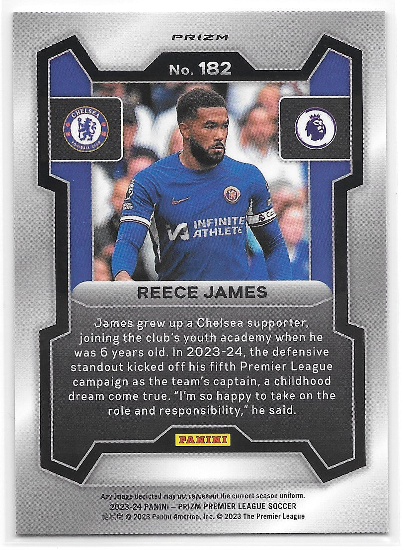 Reece James (Chelsea FC) Pink Mosaic Panini Prizm Premier League 23-24