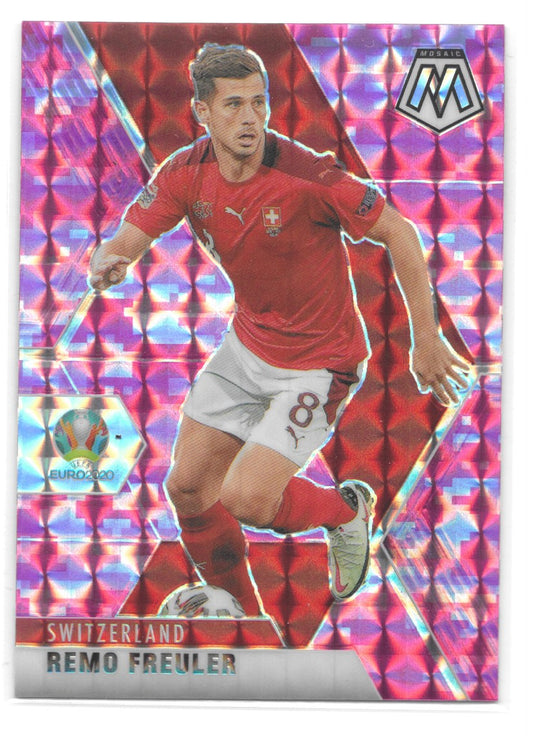 Remo Freuler (Switzerland) Camo Pink Panini Mosaic UEFA Euro 2020