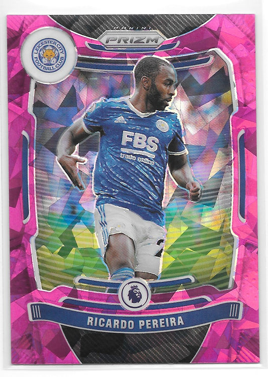 Ricardo Pereira (Leicester City FC) Pink Ice Panini Prizm Premier League 21-22