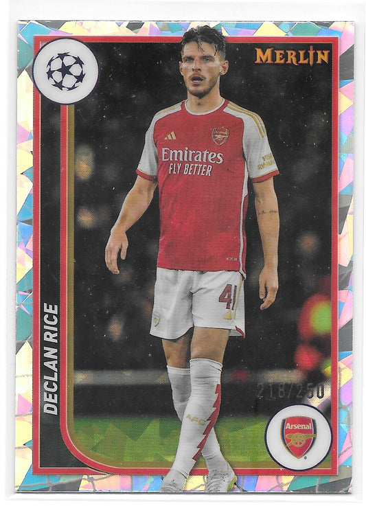 Declan Rice (Arsenal) Atomic Refractor /250 Topps Merlin UCC 23-24