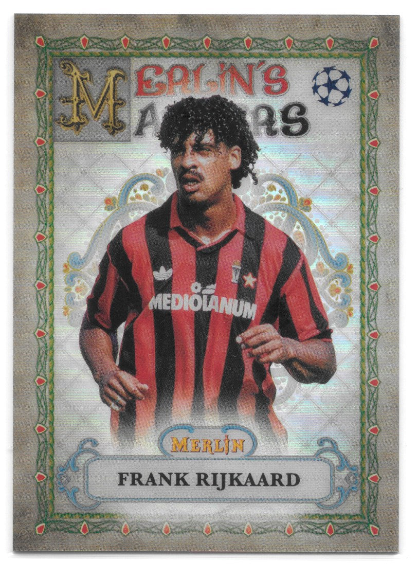 Frank Rijkaard (AC Milan) Merlin’s Masters Topps Merlin Chrome UCC 22-23