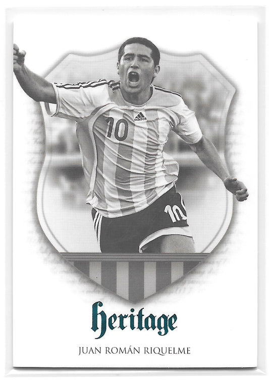 Juan Roman Riquelme (Argentina) Heritage Turquoise /35 Futera Unique World Football 2023