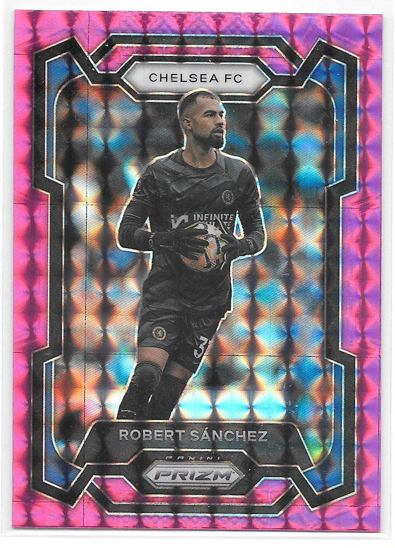 Robert Sanchez (Chelsea FC) Pink Mosaic Panini Prizm Premier League 23-24