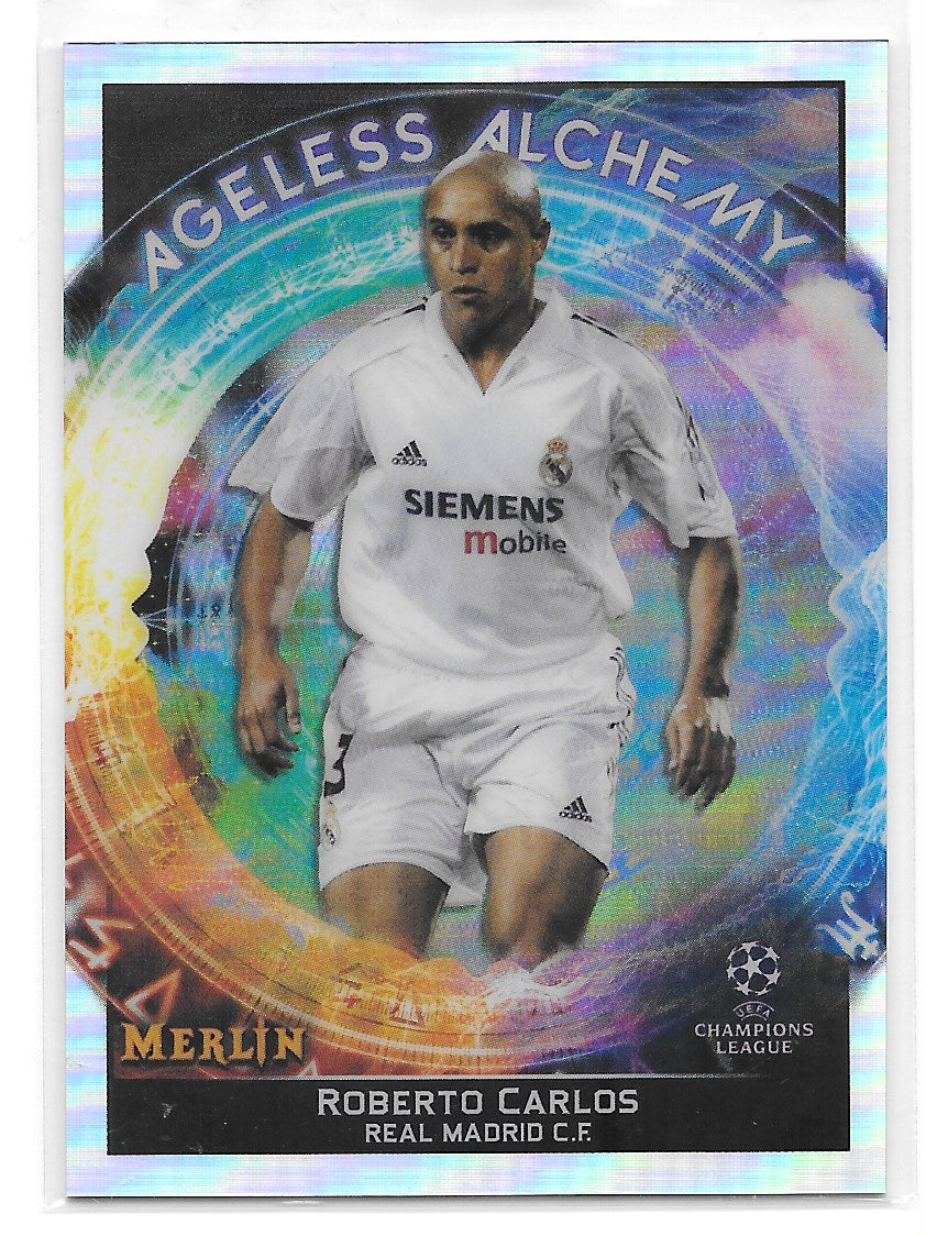 Roberto Carlos (Real Madrid CF) Ageless Alchemy Topps Merlin Chrome 21-22