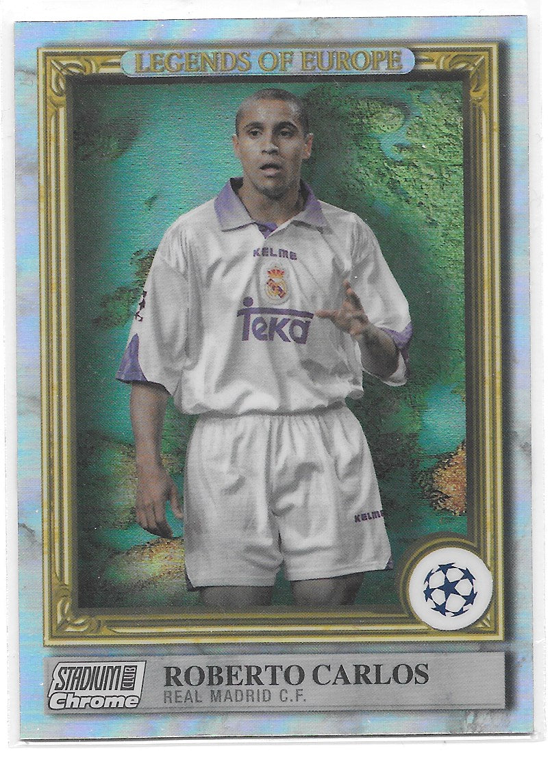 Roberto Carlos (Real Madrid CF) Legends of Europe Topps Stadium Club Chrome 22-23