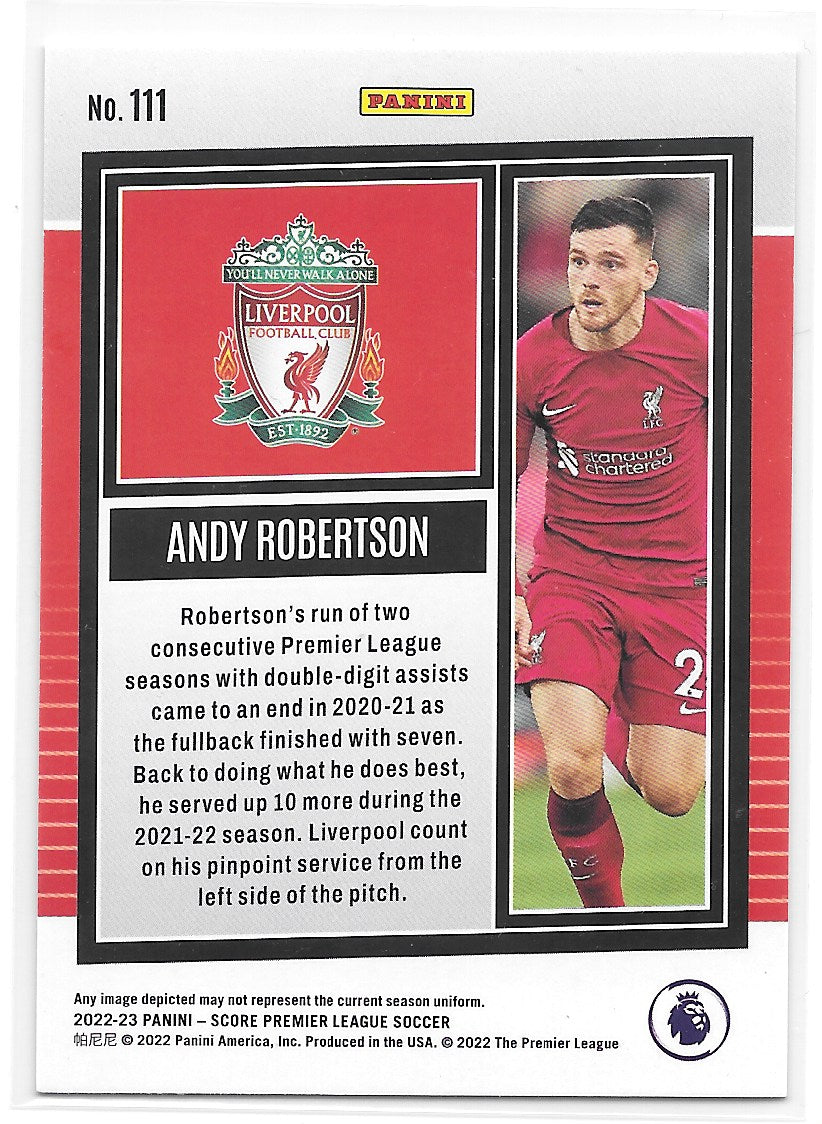 Andy Robertson (Liverpool) Silver Laser Panini Score Premier League 22-23