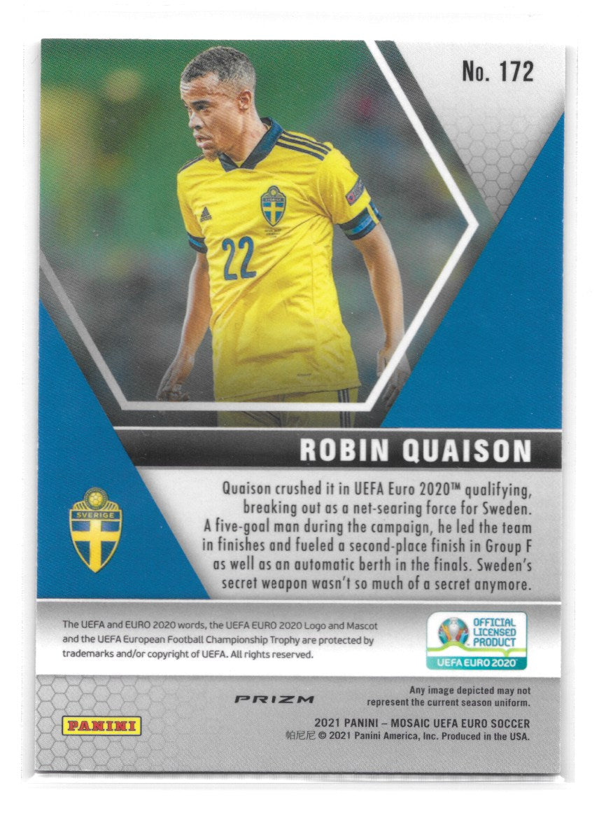 Robin Quaison (Sweden) Camo Pink Panini Mosaic UEFA Euro 2020