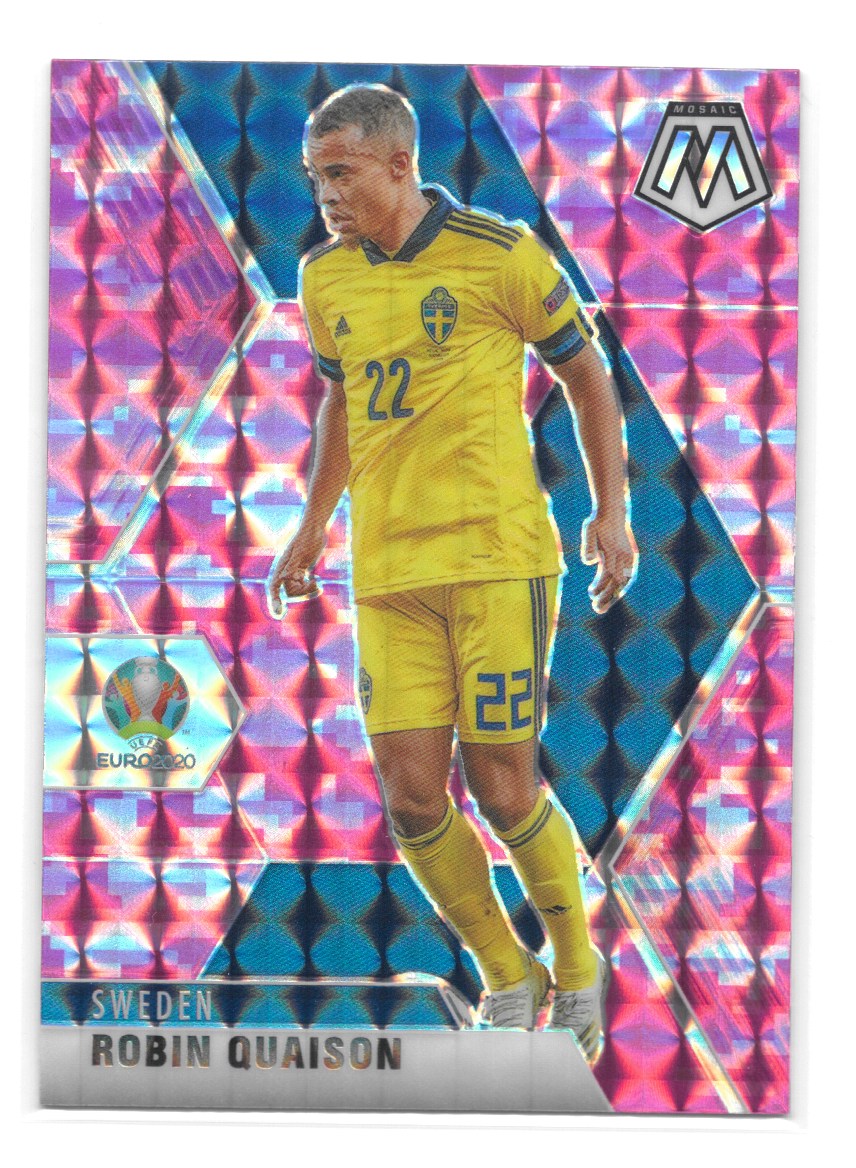 Robin Quaison (Sweden) Camo Pink Panini Mosaic UEFA Euro 2020