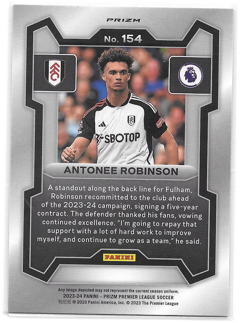 Antonee Robinson (Fulham FC) Silver Panini Prizm Premier League 23-24