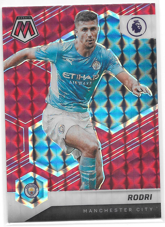 Rodri (Manchester City) Mosaic Red Panini Mosaic Premier League 21-22