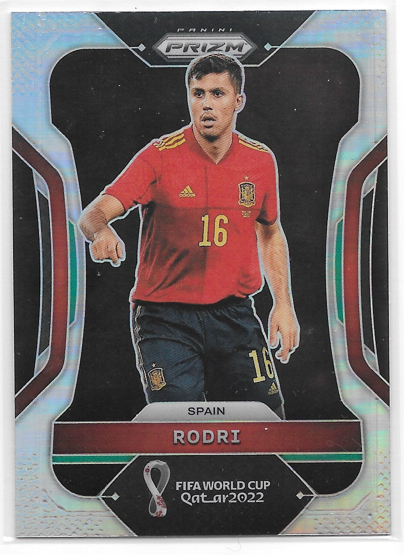 Rodri (Spain) Silver Panini Prizm FIFA World Cup Qatar 2022