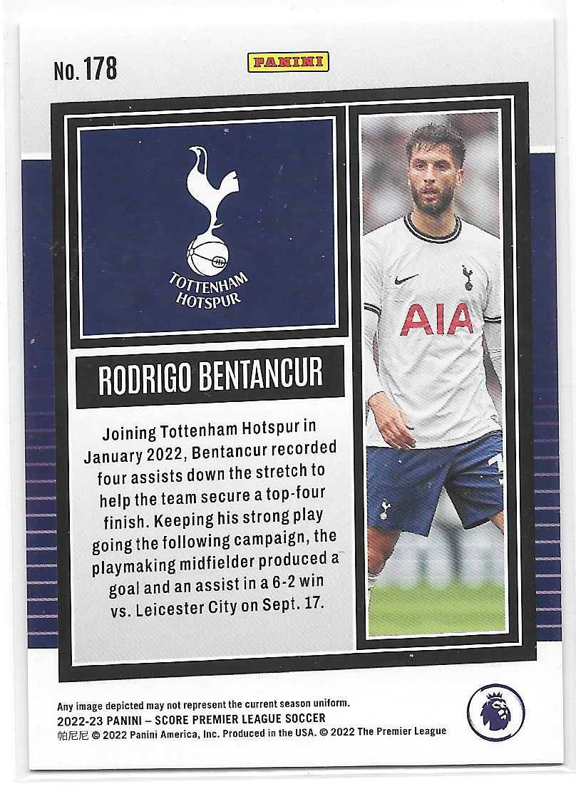 Rodrigo Bentancur (Tottenham Hotspur) Bronze Swirl /55 Panini Score Premier League 22-23