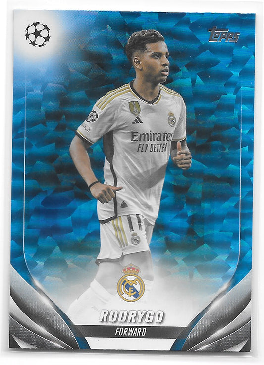 Rodrygo (Real Madrid CF) Icy Blue /75 Topps UCC Flagship 23-24