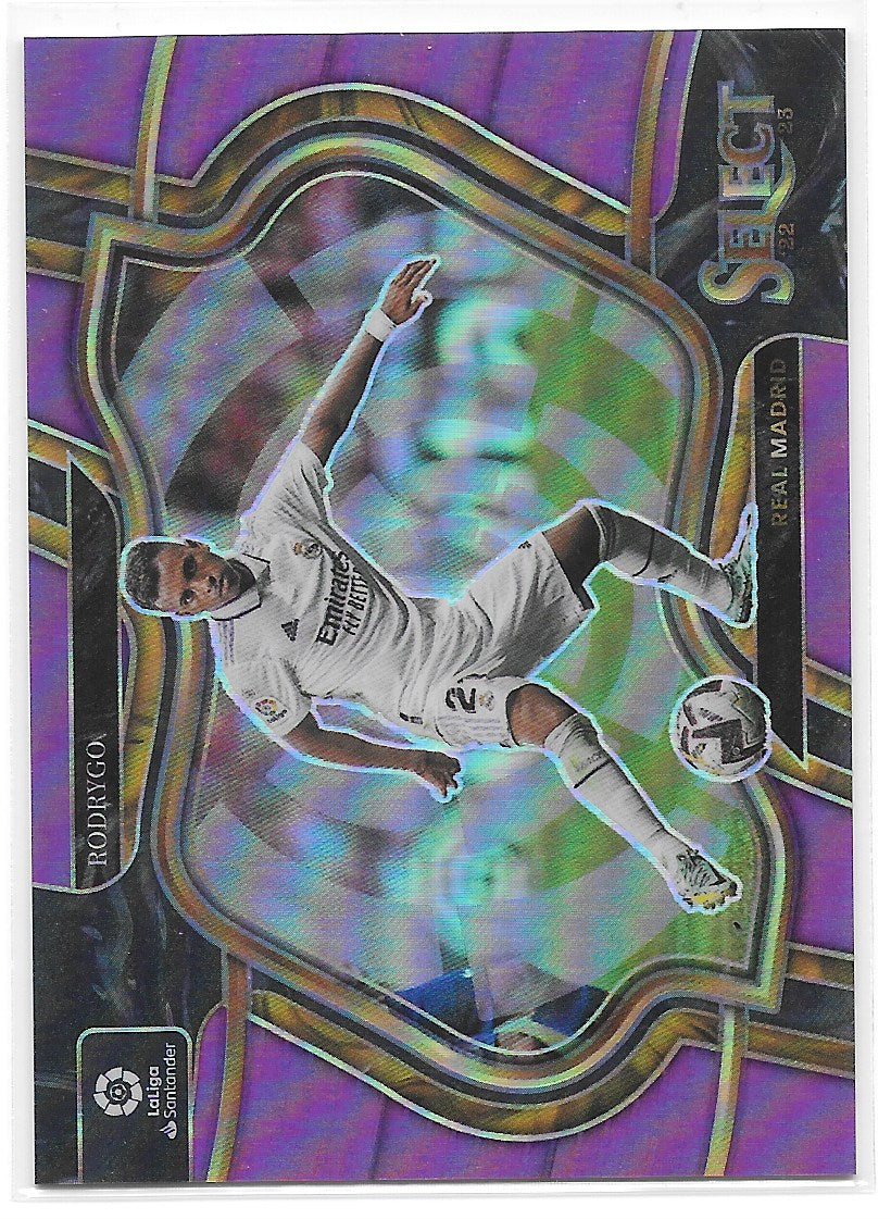 Rodrygo (Real Madrid CF) Field Level Purple /75 Panini Select La Liga 22-23