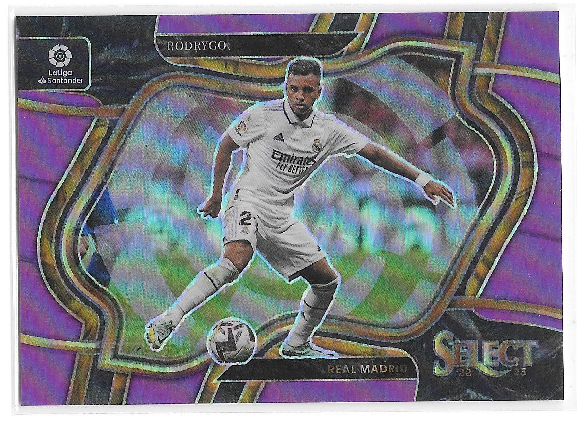 Rodrygo (Real Madrid CF) Field Level Purple /75 Panini Select La Liga 22-23