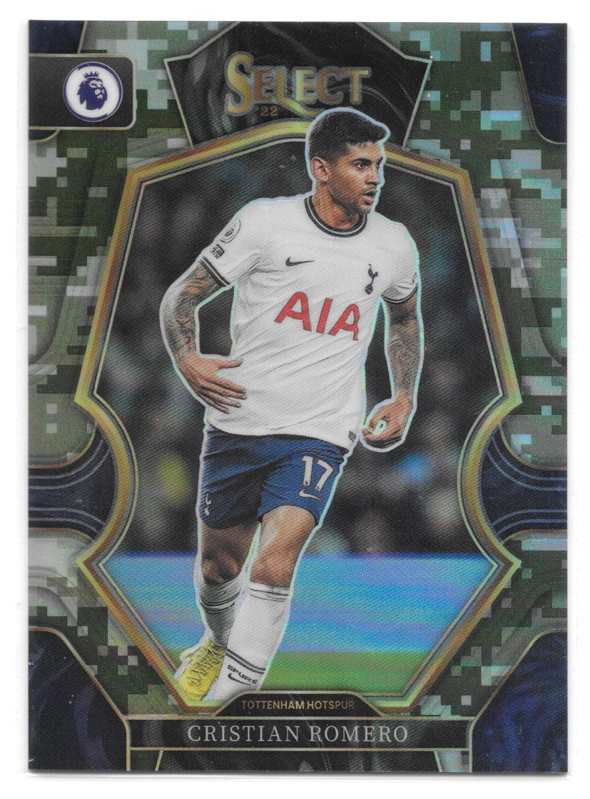 Cristian Romero (Tottenham Hotspur) Mezzanine Camo /199 Panini Select Premier League 22-23