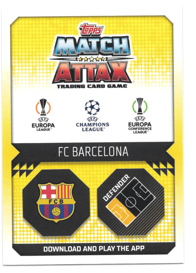 Ronald Araujo (FC Barcelona) Green Emerald Squad Zone Match Attax Extra 2023