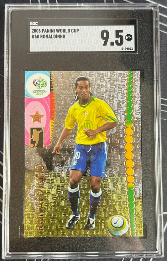 Ronaldinho (Brazil) Panini FIFA World Cup Germany 2006 SGC 9.5 Pop 9