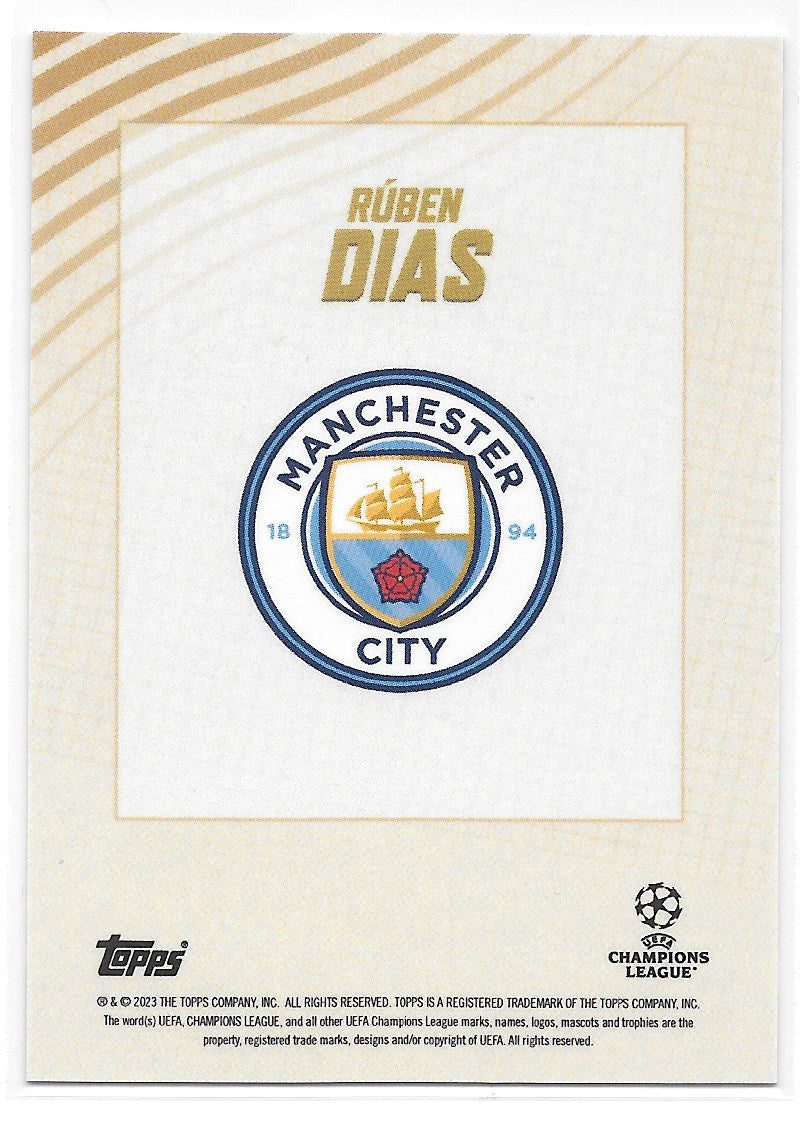 Ruben Dias (Manchester City) Gold Topps Gold x Dan Leydon UEFA 22-23