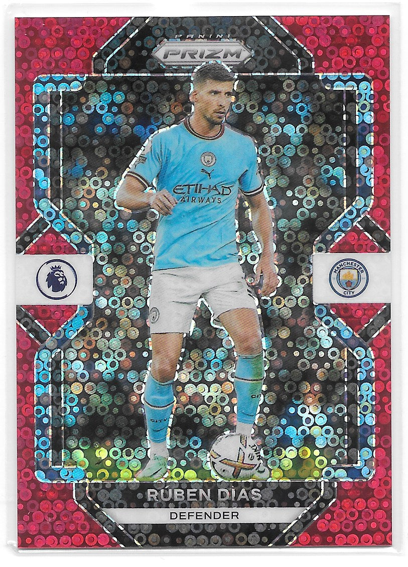 Ruben Dias (Manchester City) Red Breakaway /49 Panini Prizm Premier League 22-23