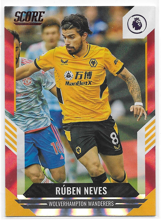 Ruben Neves (Wolverhampton Wanderers) Red Laser Panini Score Premier League 21-22