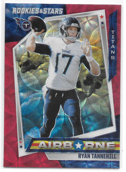 Ryan Tannehill (Tennessee Titans) Airborne Red Scope Panini Rookies & Stars Football 2021