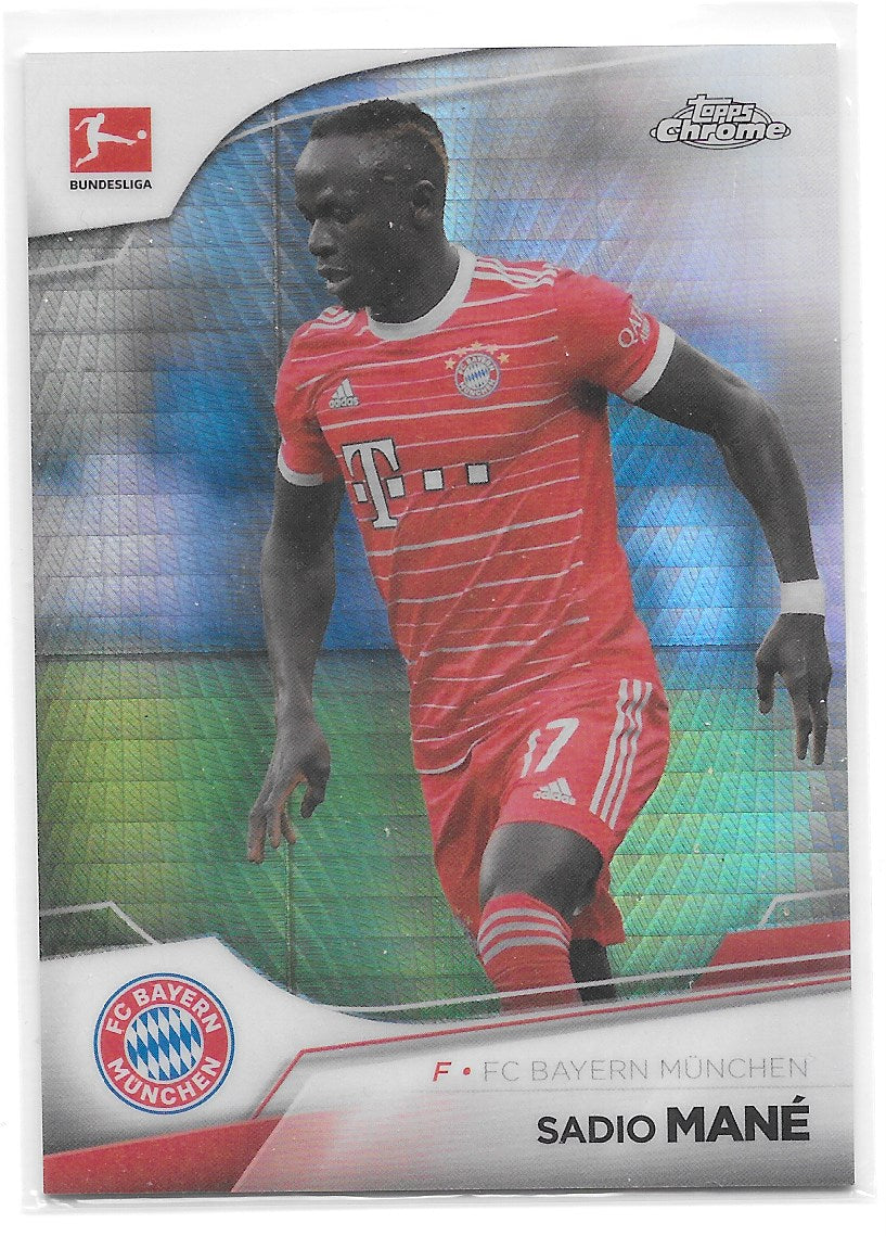 Sadio Mane (FC Bayern Munchen) Prism Refractor /230 Topps Chrome Bundesliga 22-23