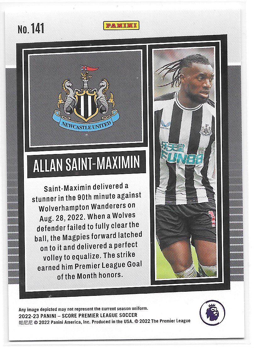 Allan Saint-Maximin (Newcastle United) Pink Swirl /45 Panini Score Premier League 22-23