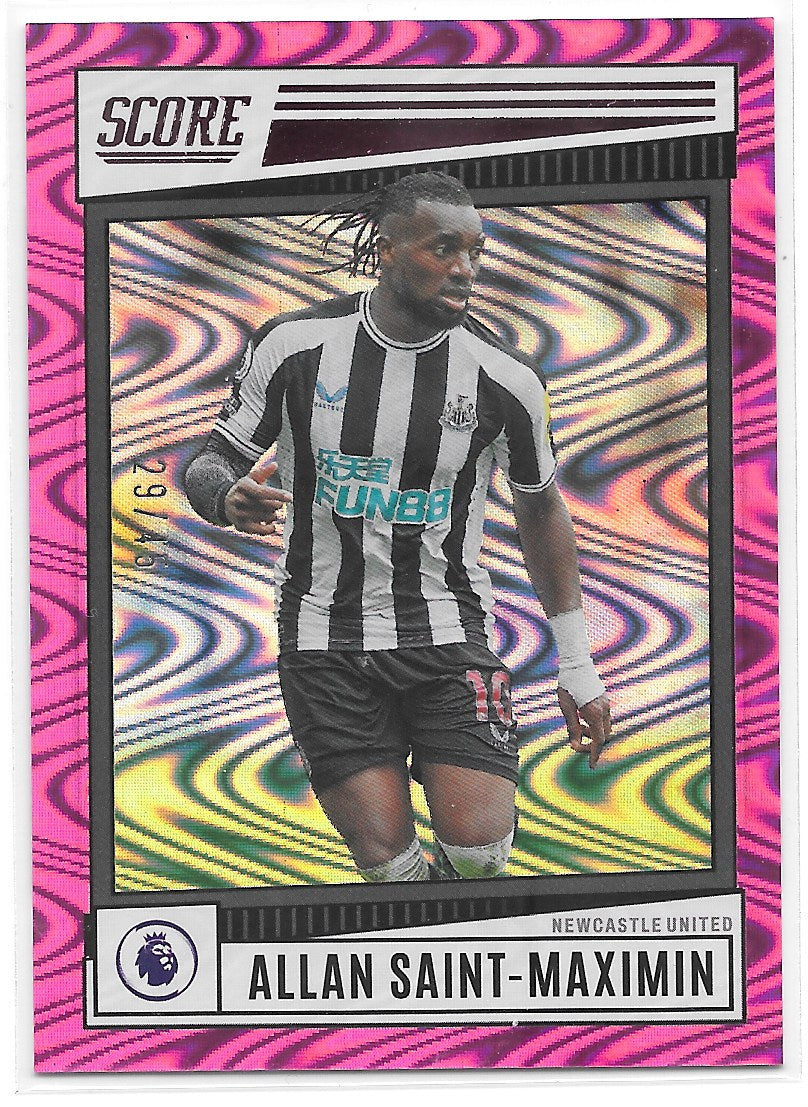 Allan Saint-Maximin (Newcastle United) Pink Swirl /45 Panini Score Premier League 22-23