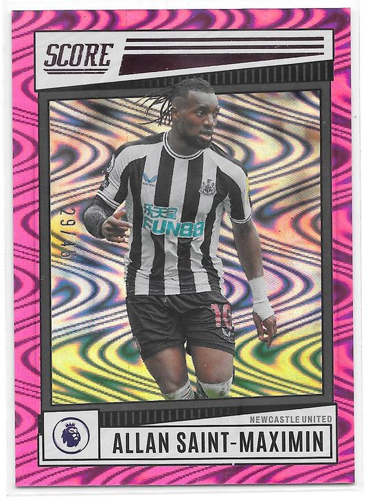 Allan Saint-Maximin (Newcastle United) Pink Swirl /45 Panini Score Premier League 22-23