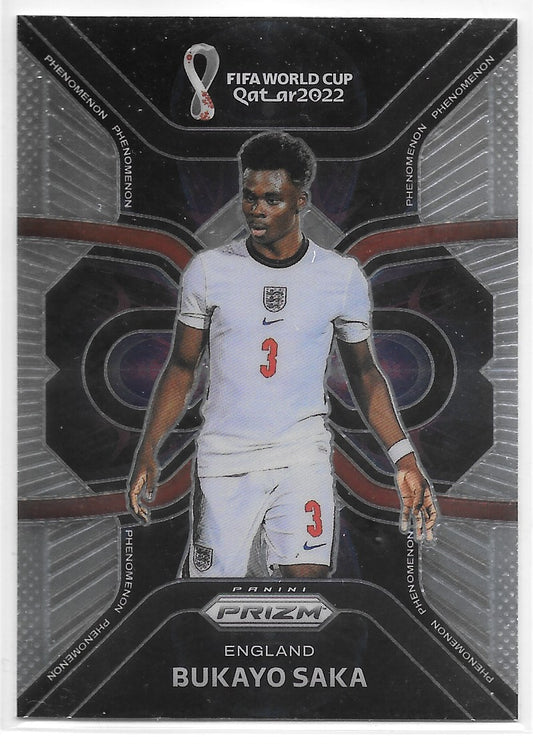 Bukayo Saka (England) Phenomenon Panini Prizm FIFA World Cup Qatar 2022