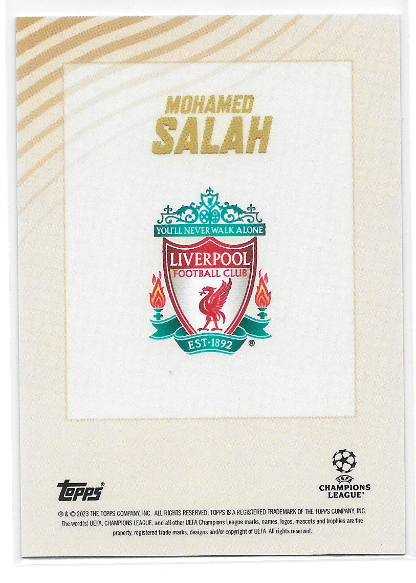 Mohamed Salah (Liverpool FC) Elite Topps Gold x Dan Leydon UEFA 22-23