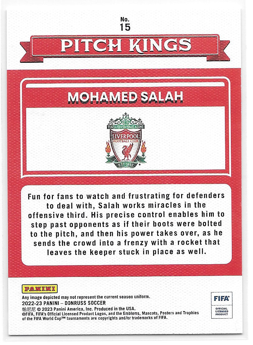 Mohamed Salah (Liverpool FC) Pitch Kings Panini Donruss FIFA 22-23