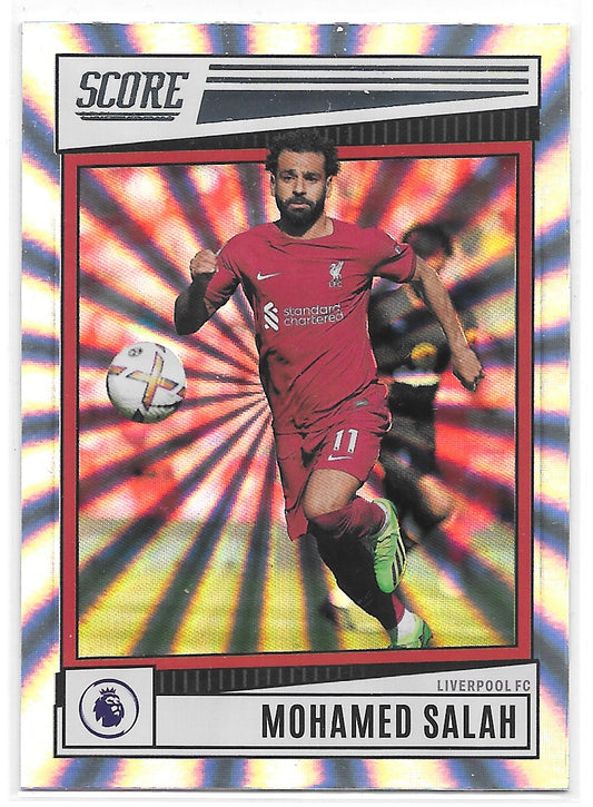 Mohamed Salah (Liverpool FC) Silver Laser Panini Score Premier League 22-23