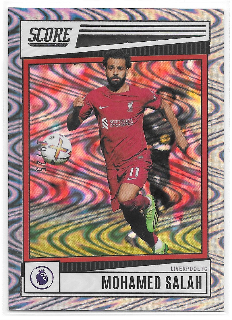 Mohamed Salah (Liverpool FC) Silver Swirl /25 Panini Score Premier League 22-23