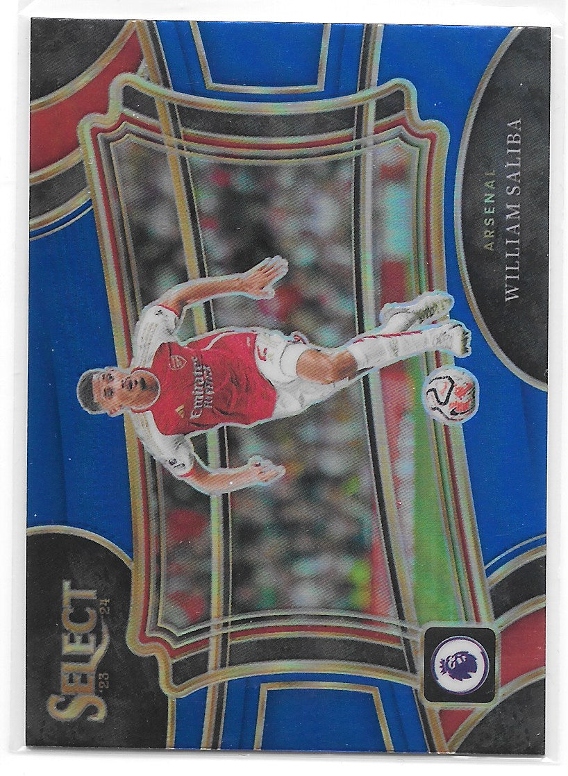 William Saliba (Arsenal) Field Level Blue Panini Select Premier League 23-24