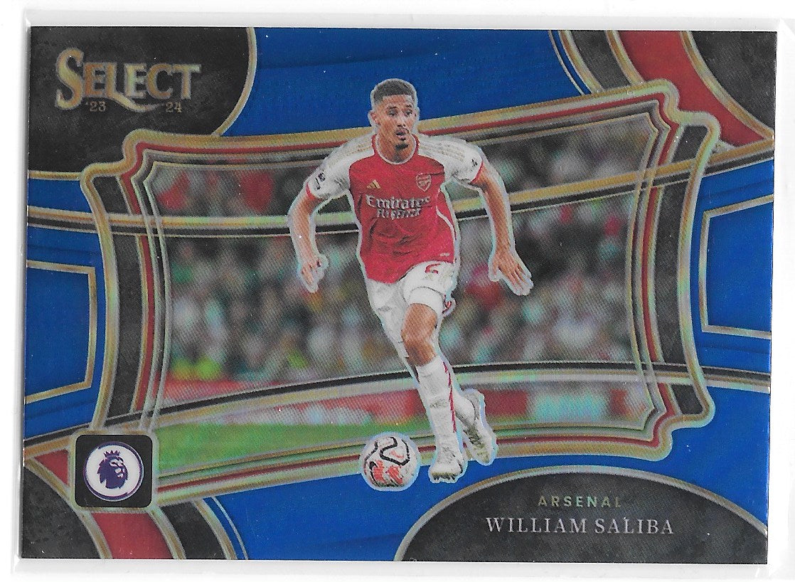 William Saliba (Arsenal) Field Level Blue Panini Select Premier League 23-24