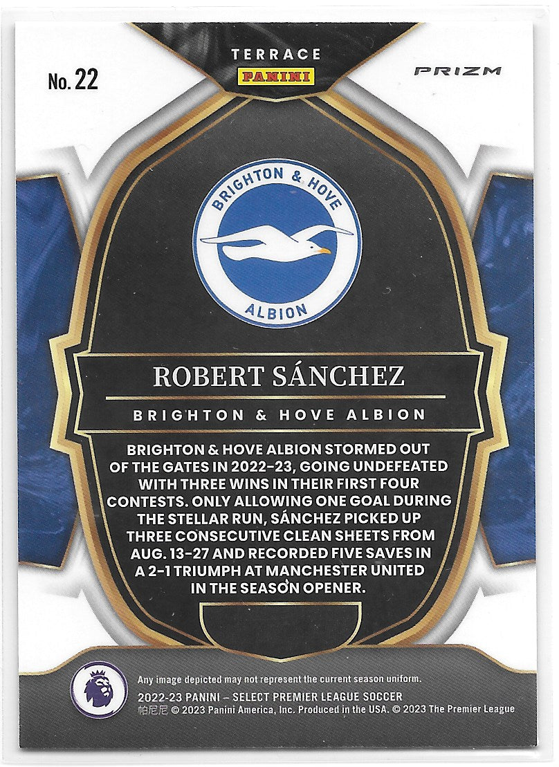 Robert Sanchez (Brighton & Hove Albion) Terrace Red Panini Select Premier League 22-23